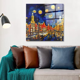 Wallity Cuadro Decorativo CAM4088_7070 Vidrio Templado 70x70 cm